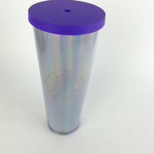 Starbucks 2015 Iridescent Rainbow Foil 24 oz. Cold Cup Tumbler